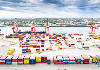 Shipping containers at Fremantle Port