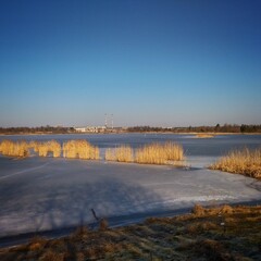 Lake in winter