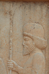 The old stonemasons of Persepolis in Shiraz, Iran - obrazy, fototapety, plakaty