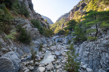 The Goynuk canyon in Turkey in the summertime