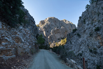 The mountain road in Canyon Goynuk, Turkey - 551795891