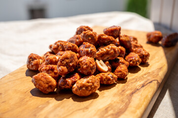 Chouchou french caramelized  sweet peanuts with sugar