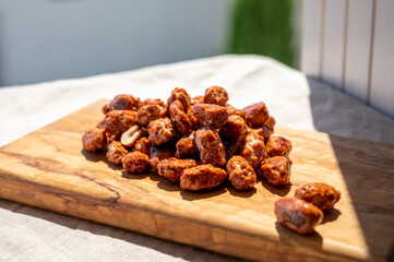 Chouchou french caramelized  sweet peanuts with sugar