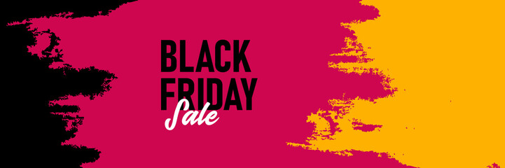 black friday sale celebration grunge stroke offer background discount vintage banner template