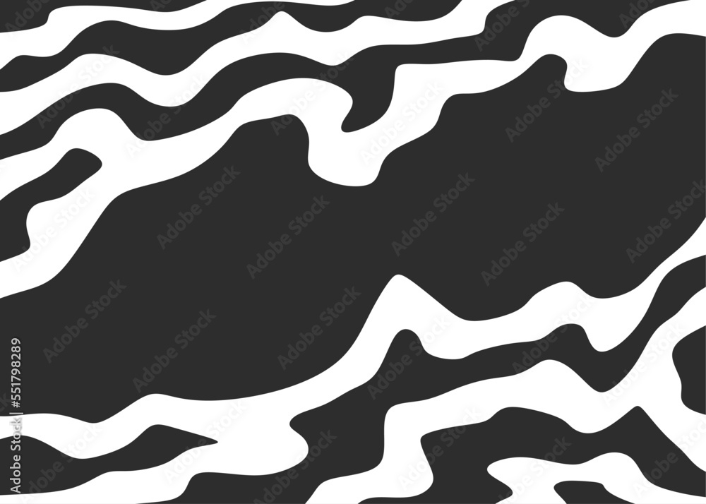 Poster abstract background with cute wavy line pattern and with some copy space area