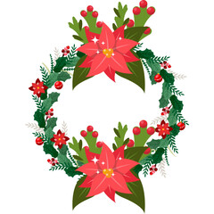 Naklejka premium Wreath