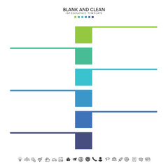 Blank and clean. Steps business data visualization timeline process infographic template design	
