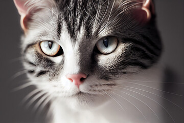 close-up of a cat American Short Hair