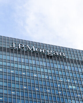 London, UK - September 11 2022 - J.P. Morgan an American investment bank and financial services company.