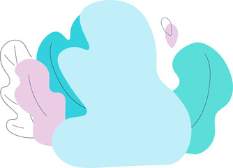 Wavy green shrubs semi flat color raster object. Full sized item on white. Outdoor plants. Backyard garden decor. Simple cartoon style illustration for web graphic design and animation