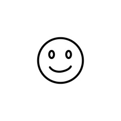 Vector icon of a happy smile. Smiling face icon symbol