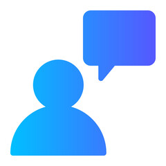 customer review gradient icon