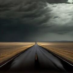 A road heading off into the horizon.