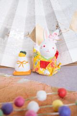 兎年素材　お正月の待ち受け