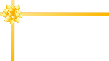 父の日の黄色いリボンのギフトフレーム