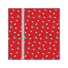 red paisley handkerchief pattern.