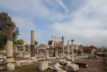  Ayasuluk Castle on Ayasuluk Hill in Selcuk town, Ephesus, Turkey