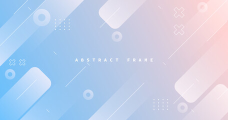 Abstract frame background, blue soft gradation