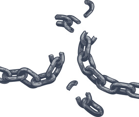 Chain Links Breaking Freedom Design