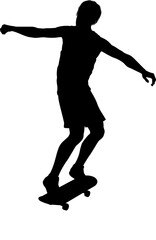 Skateboarder Skater Silhouette