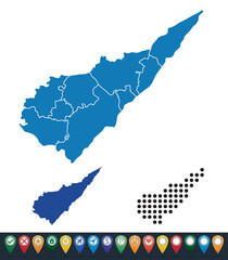 Set maps of South Karelia province