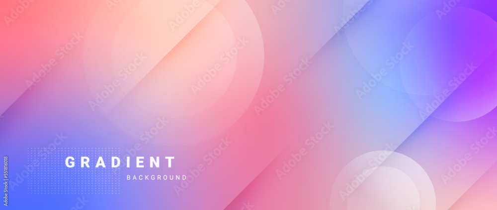 Poster Abstract blurred color gradient background vector.