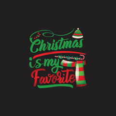 Christmas T-Shirt Typography SVG Design Vector File