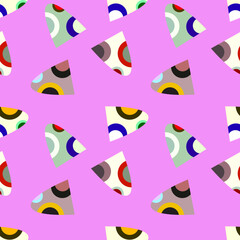 Vector - Abstract geometric elements seamless pattern.