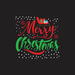Christmas T-Shirt  typography SVG Design Vector File