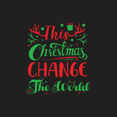 Christmas T-Shirt  typography SVG Design Vector File