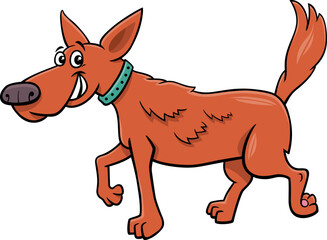 cartoon brown dog comic animal character