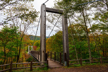 初秋の羽鳥湖　やすらぎ橋
