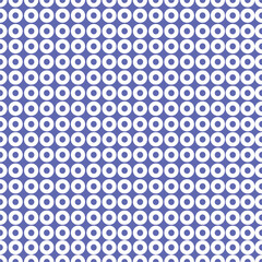 Vector seamless texture with white geometric pattern of letters on a blue isolated background. Vector texture with white lettering ornament. White letters, v,p,r,n,t,l,d, on a blue isolated background