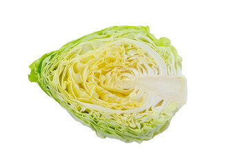 green cabbage isolated on transparent png
