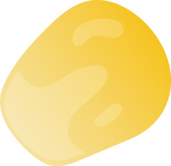 one grain of corn cartoon style