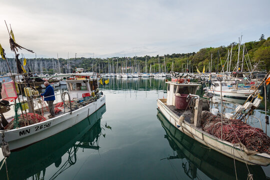 Portopiccolo, Sistiana, Italy - May, 2022: the promenade in Portopiccolo Sistiana, Duino, Italy