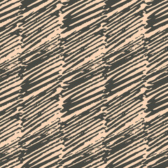 Vector Seamless Hand Drawn Scribble Pattern. Minimal Artistic Sketch Endless Print.