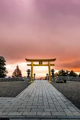 Gordijnen 静岡県浜松市にある秋葉神社の黄金の鳥居 © jpimage