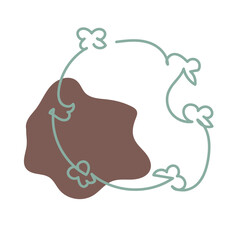 abstract line hand drawn vector element