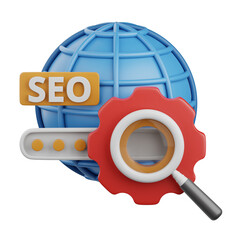 3d rendering seo isolated useful for marketing, advertising, advertisement and promotion design