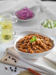 Chana Masala of spicy chickpea curry is a Punjabi recipe
From the North Indian cuisine. Famous for its taste and healthy content