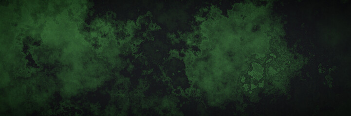Abstract dark green wall background.