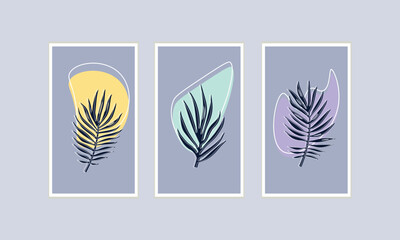 illustration of an background with leaves