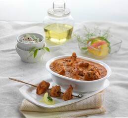 barbecue chicken with gravy