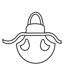 Apron icon vector set. Robe illustration sign collection. pinafore symbol or logo. 