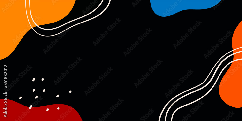 Aufkleber Minimalist abstract background design for copy space and print template