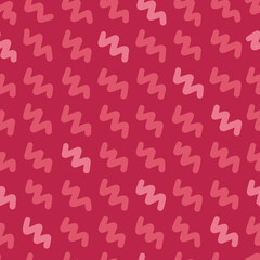 Seamless doodle pattern. With 2023 colors (Viva Magenta). Trend background for your design.