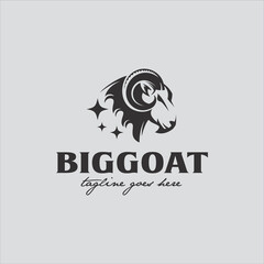 Goat Logo Design Stock Vector Image