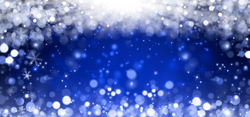 Fototapeta na wymiar elegant Christmas blue background 