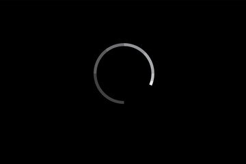 The computer screen is waiting to load the video, Internet without signal	
